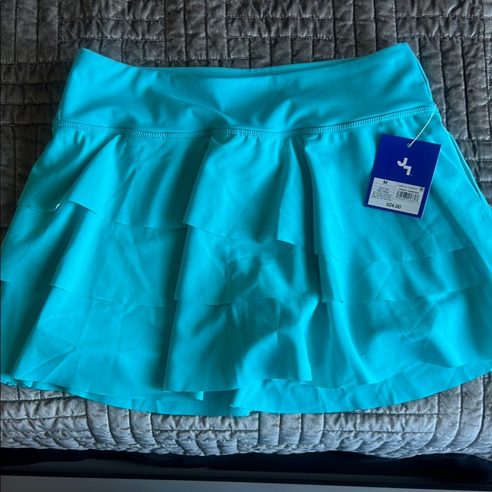 NWT JoyLab Aqua Tiered Tennis/pickleball Skirt